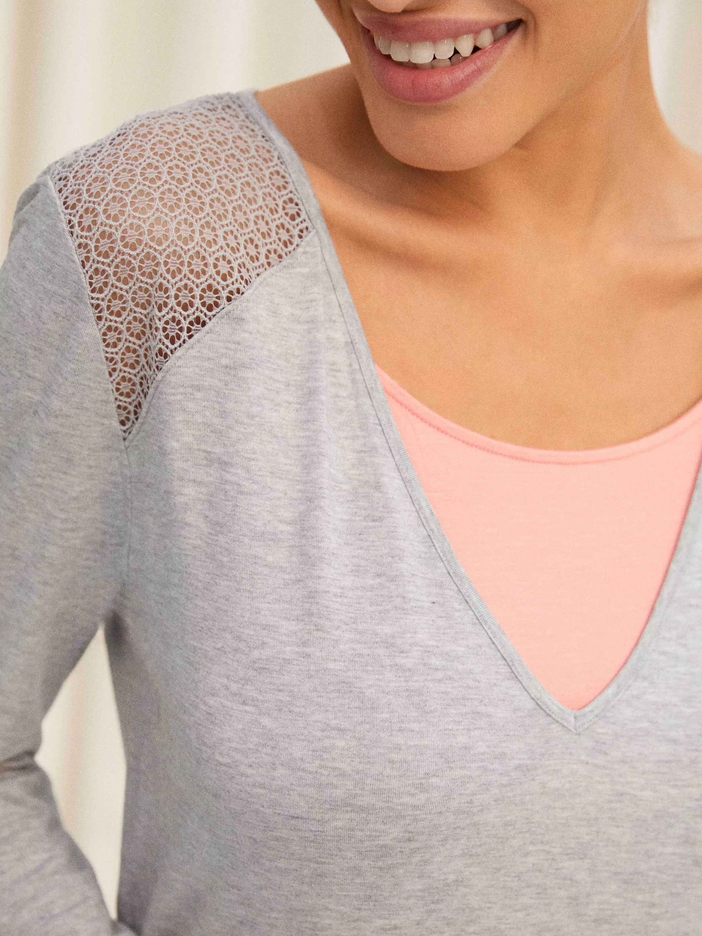Darjeeling Naomie - T-shirt de pyjama à manches longues< Hauts De Pyjama